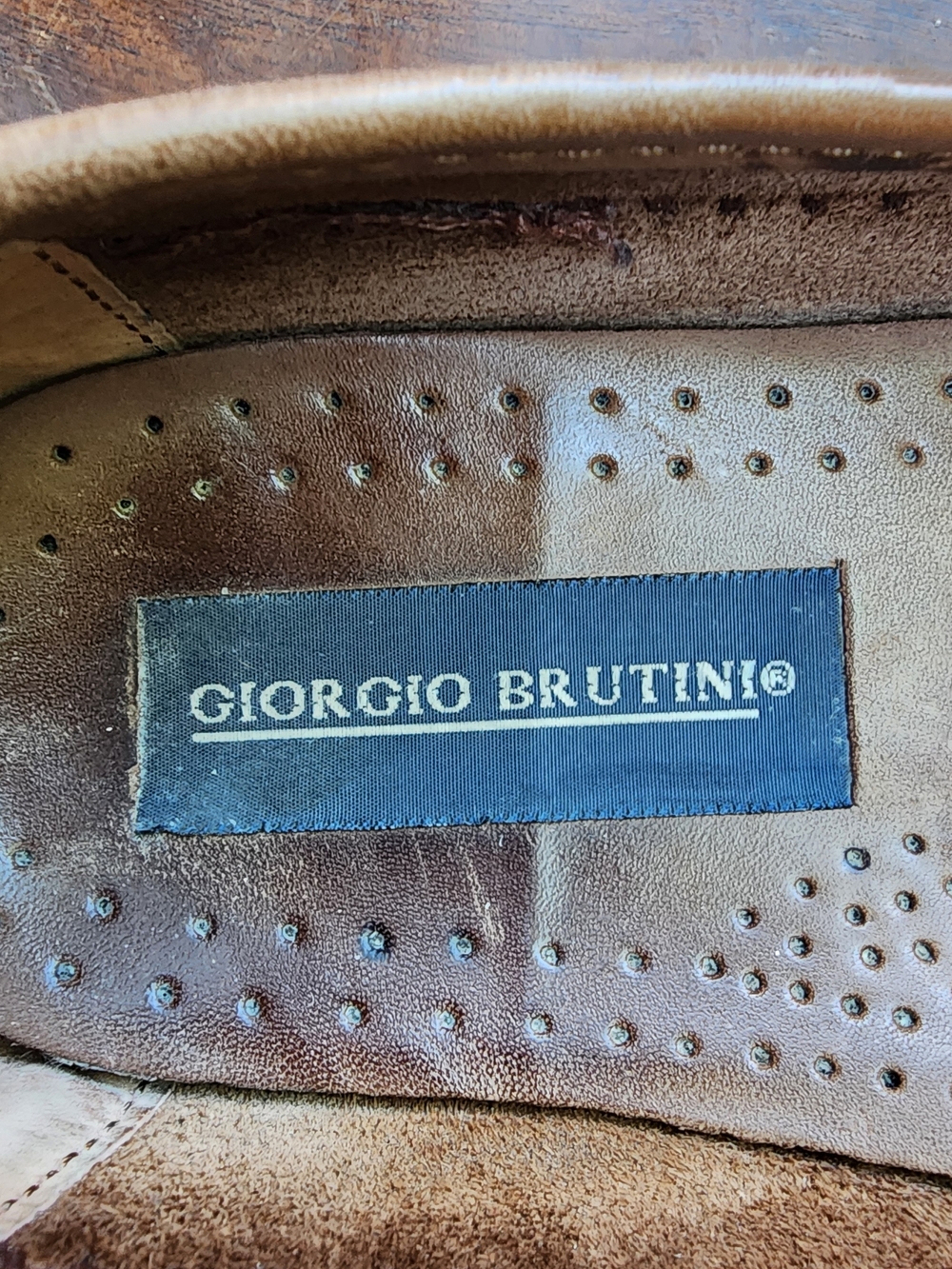Giorgio Brutini Vintage Woven Leather Tassel Kiltie Loafers Dress Shoes Brown9.5 - Picture 4 of 11